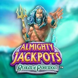 Official Jackpots logo: Almighty Jackpots – Realm of Poseidon by Novomatic at Hugo Casino