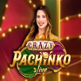 Crazy Pachinko online game logo by Evolution on hugocasinoo.it.com
