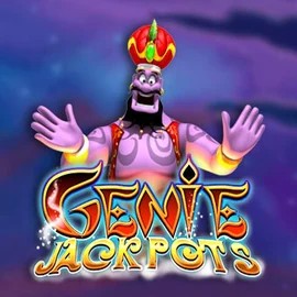 Genie Jackpots slot visual from Blueprint Gaming available on hugocasinoo.it.com