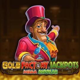 Play the Gold Factory Jackpots Mega Moolah slot by Aurum Signature Studios on Hugo Casino