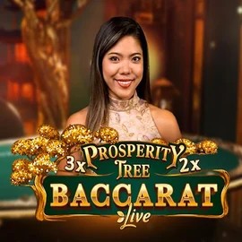Prosperity Tree Baccarat game by Evolution – logo hosted on Hugo Casino