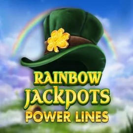 Rainbow Jackpots Power Lines by Red Tiger Gaming, showcased at hugocasinoo.it.com – game logo