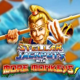 Stellar Jackpots with More Monkeys logo – Jackpots by Lightning Box Game at Hugo Casino
